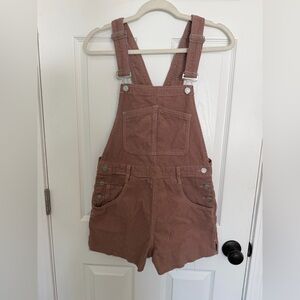 Pacsun Corduroy Overall Shorts